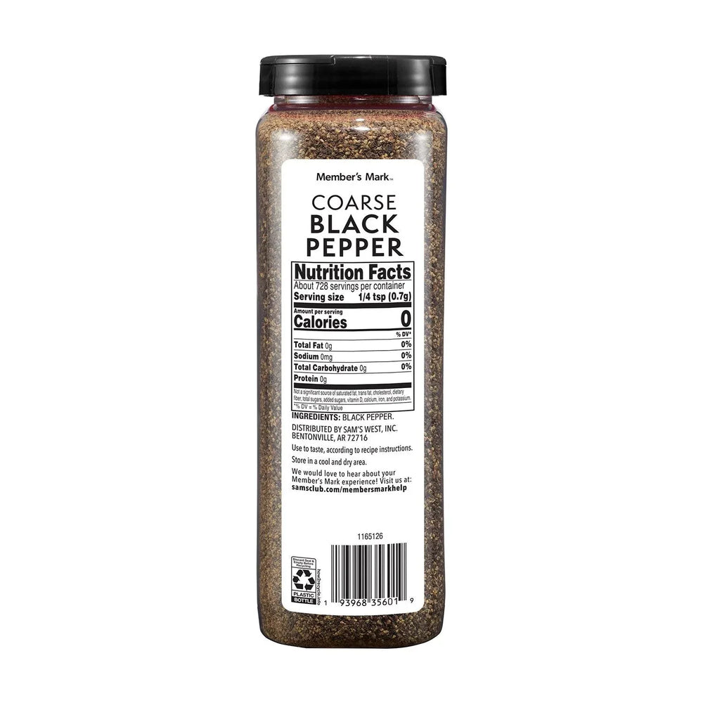 Member's Mark Restaurant Coarse Black Pepper, 18 oz. - USA MEGA SHOP