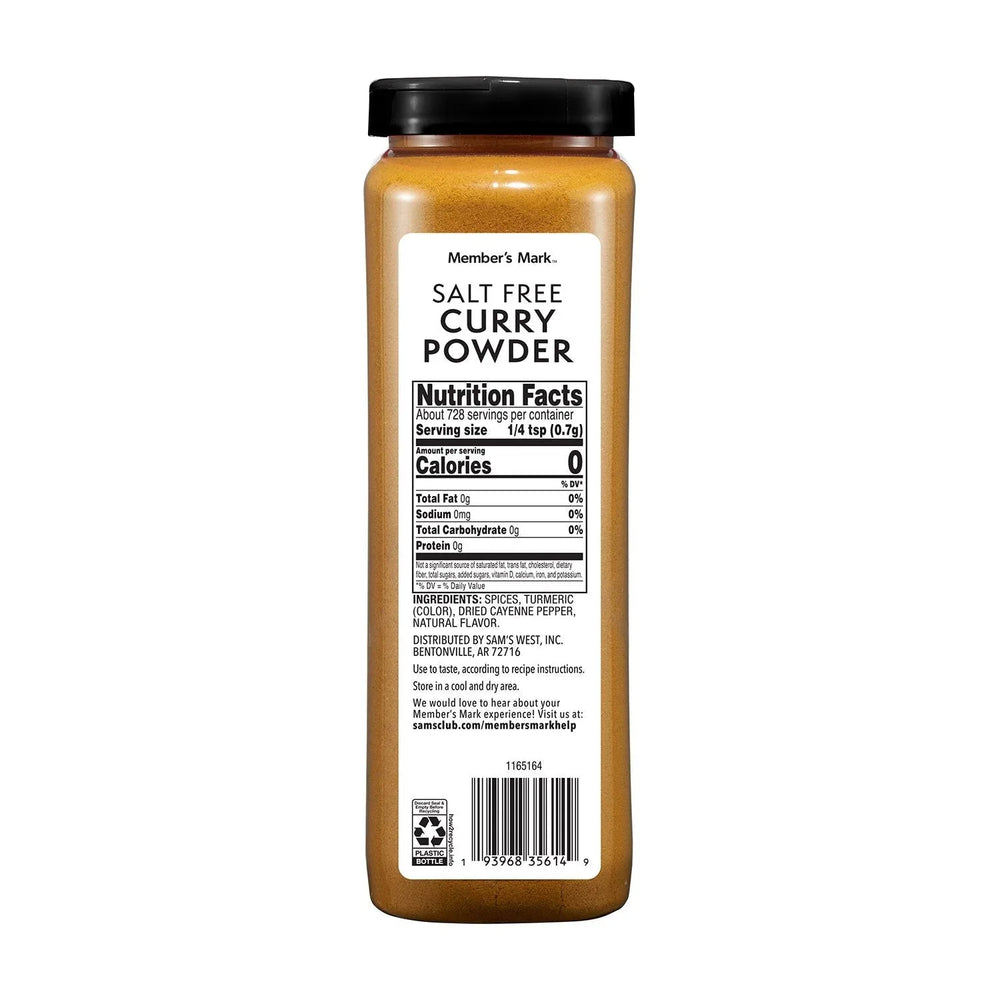 Member's Mark Salt-Free Curry Powder, 18 oz. - USA MEGA SHOP