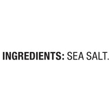 Label text: Ingredients: Sea Salt.