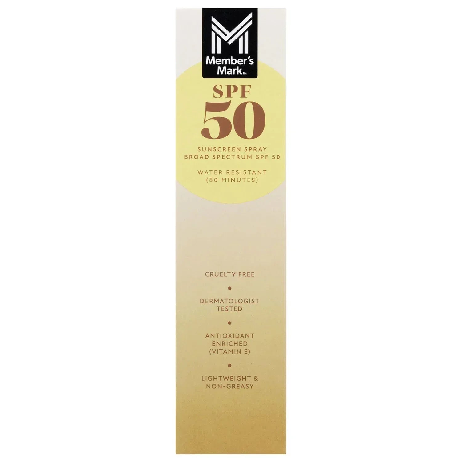 Member's Mark Sunscreen Spray, SPF 50, 9.1 oz., 3 pk.