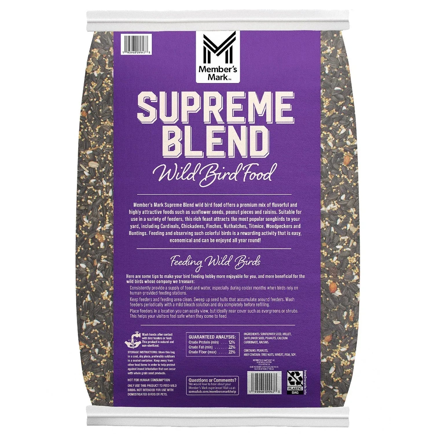 Member'S Mark Supreme Blend Wild Bird Food (40 Lbs.)