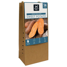 Branded sweet potato grow box with 14 tubers and orange-labeled cover