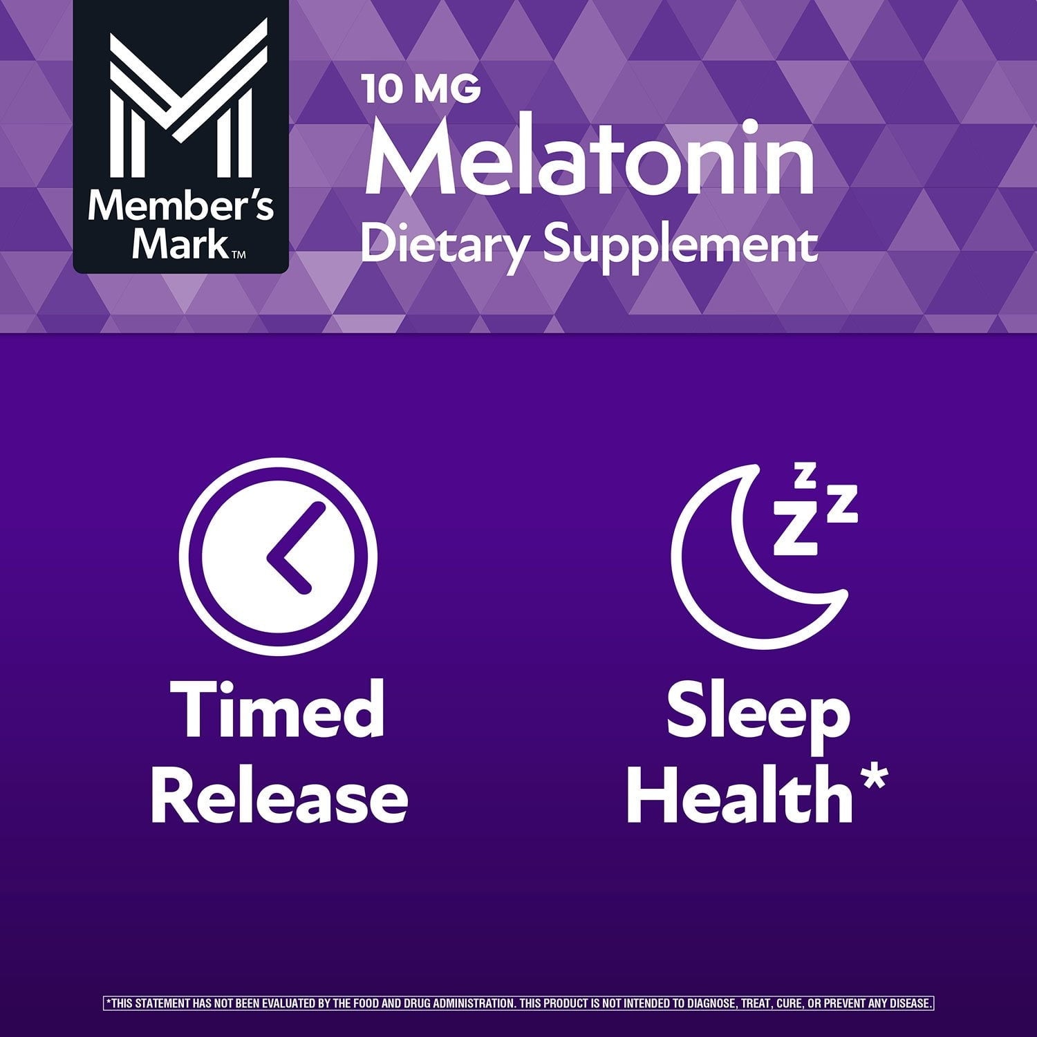 Member's Mark Timed-Release Melatonin Tablets, 10 mg, 300 ct.