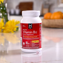 Vitamin B12 quick-dissolve tablets bottle with tablets at base, 5000 mcg, 300 ct.