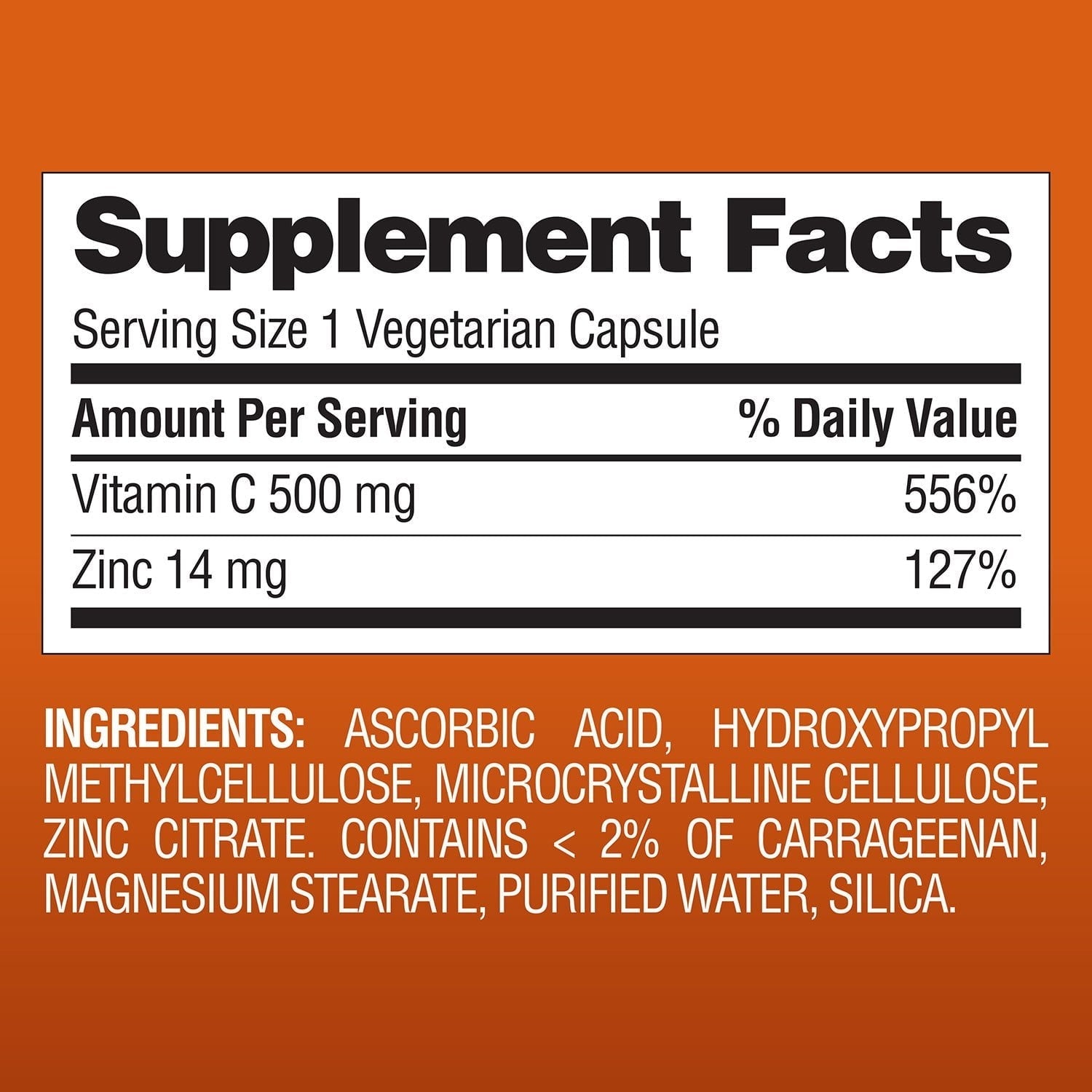 Member's Mark Vitamin C with Zinc Capsules, 400 ct.