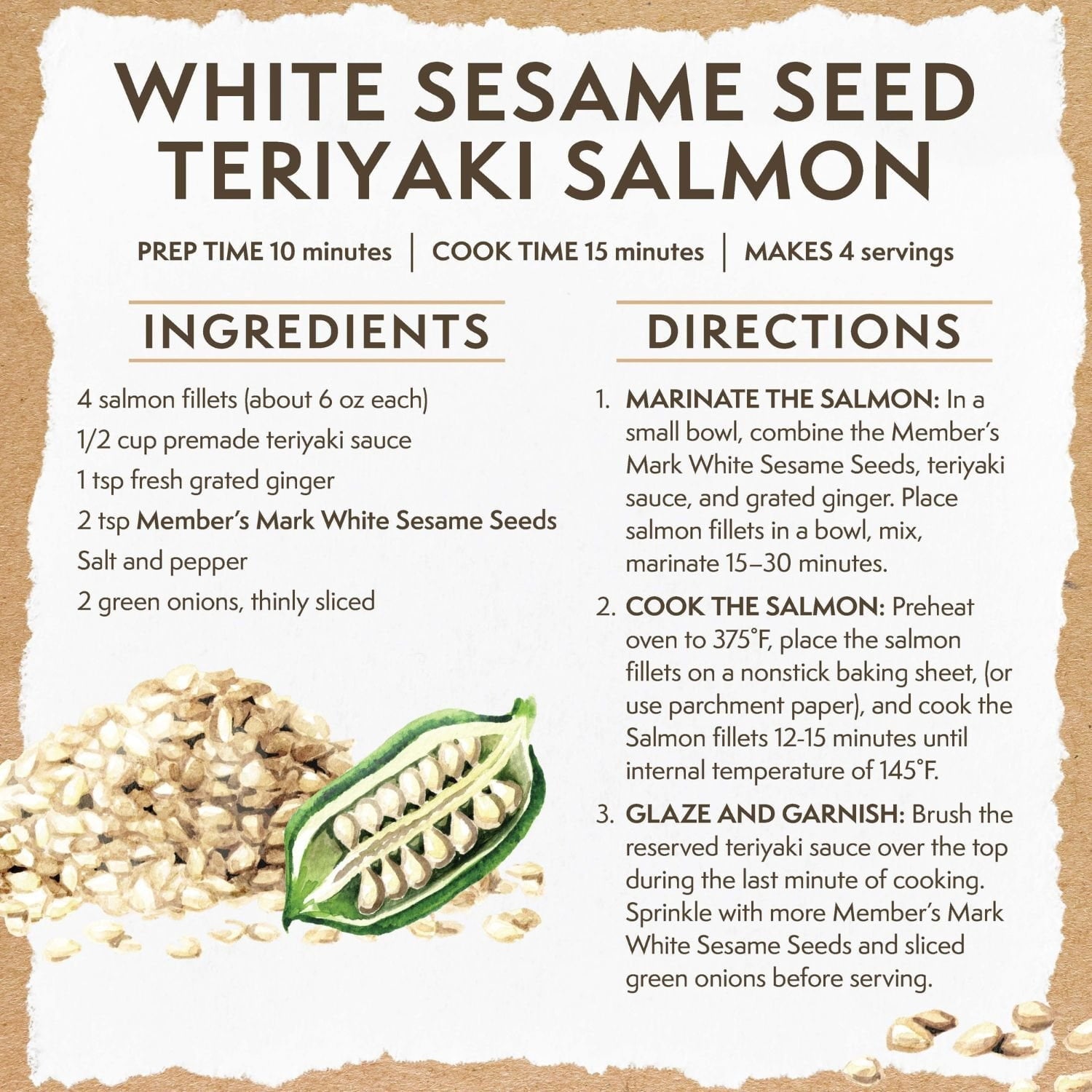 Member's Mark White Sesame Seed, 20.5 oz.