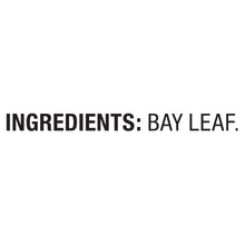 Ingredients label: bay leaf