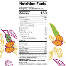 Almond nutrition facts panel, serving size 1 oz (28g), 160 calories