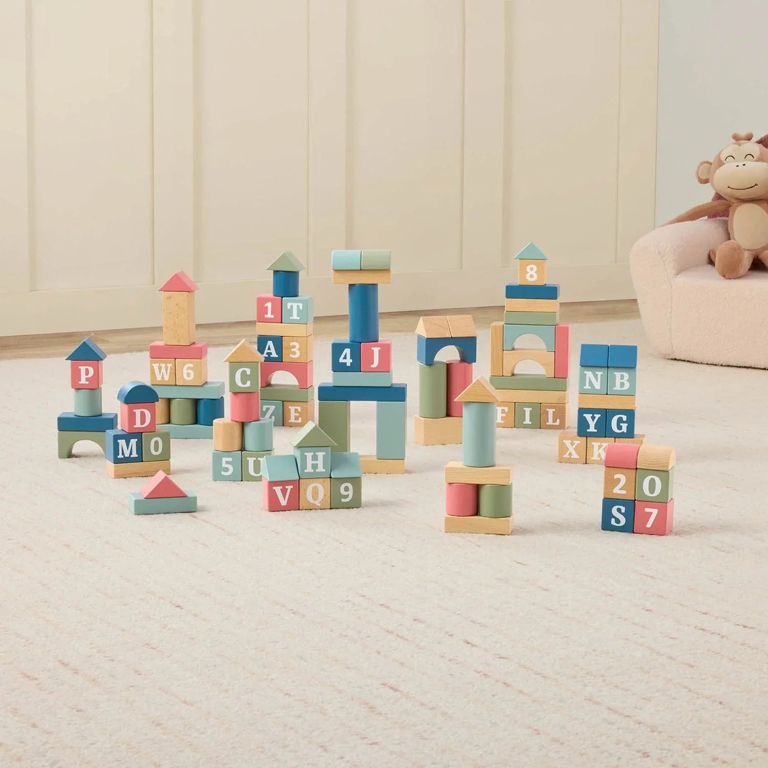 Member's Mark Wooden Building Blocks - USA MEGA SHOP