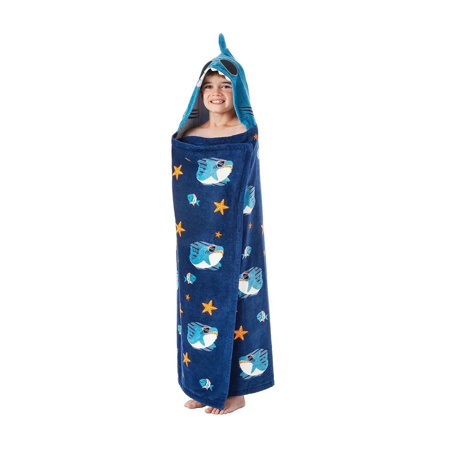 Member's Mark 100% Cotton Kids' Hooded Towel With Hand Pockets