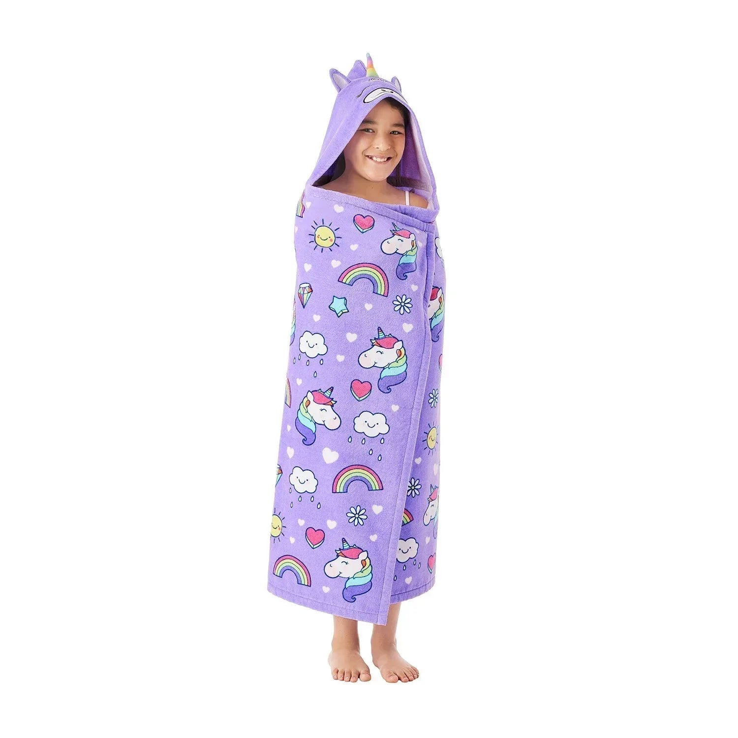 Member's Mark 100% Cotton Kids' Hooded Towel With Hand Pockets