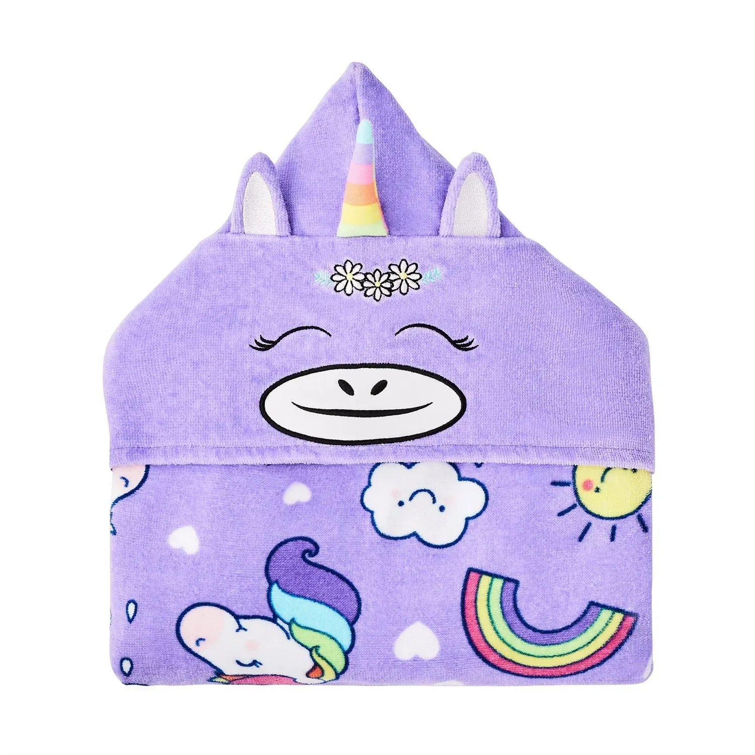 Member's Mark 100% Cotton Kids' Hooded Towel With Hand Pockets