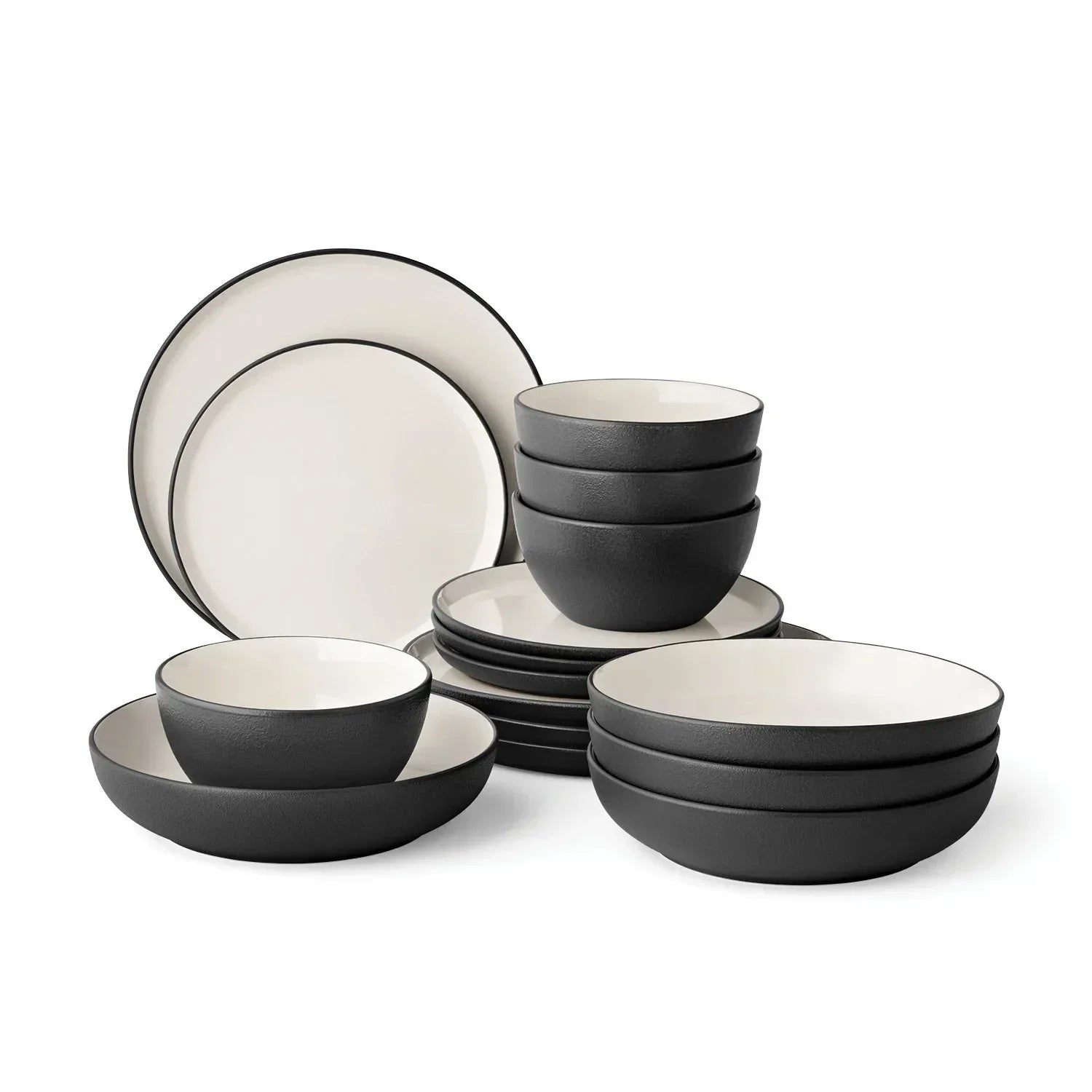 Member's Mark 16-Piece Textured Stoneware Dinnerware Set