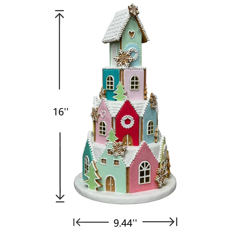 Member's Mark 16" Pre-Lit Gingerbread Village - USA MEGA SHOP