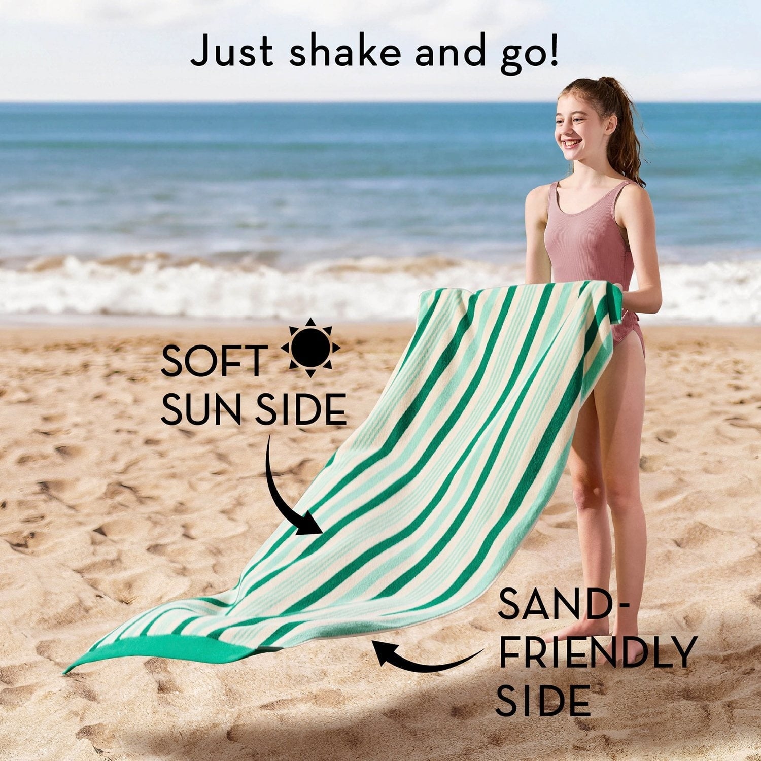 Member's Mark 2-Pack Kids Sand-Friendly Beach Towels, 30" x 60"