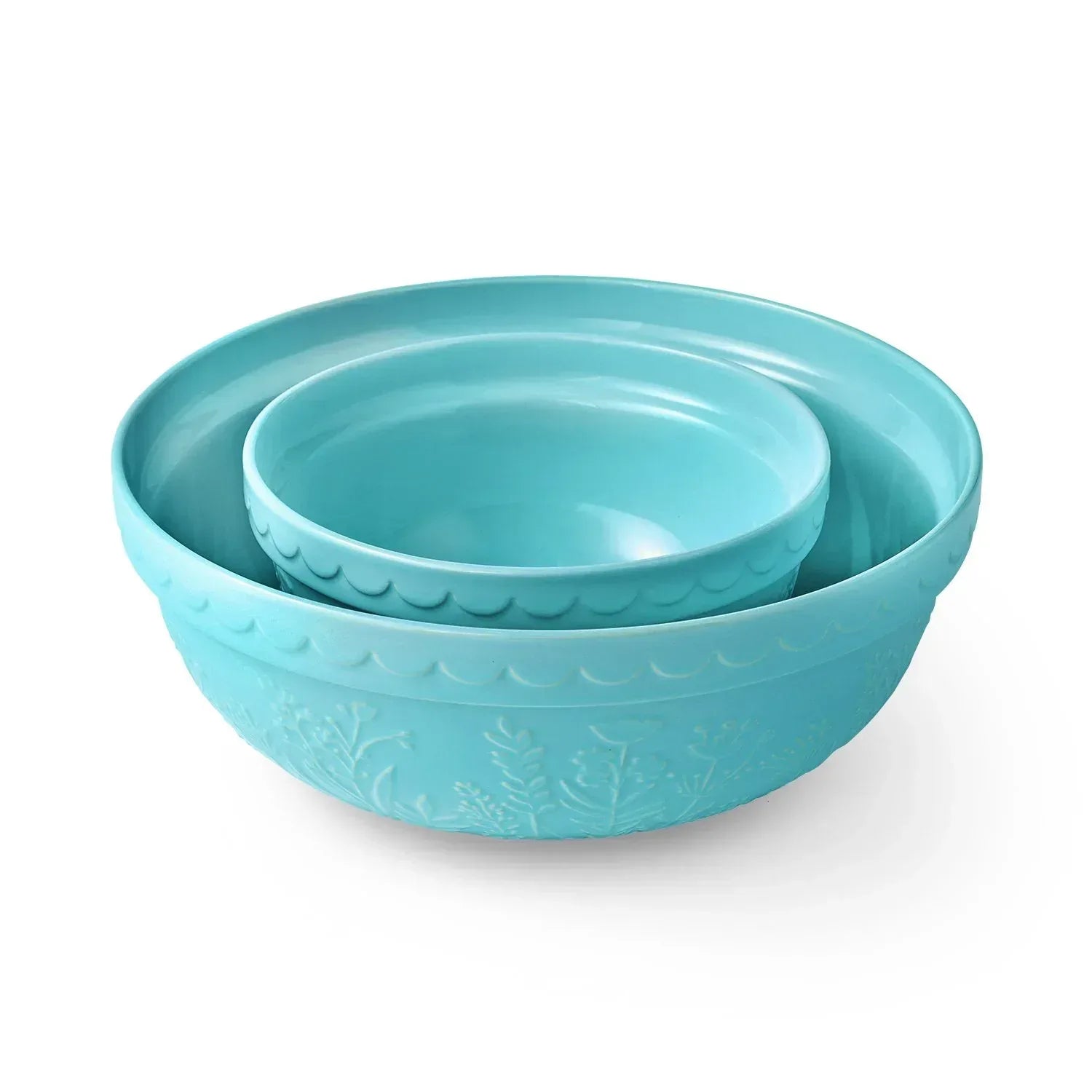 Member's Mark 2-Piece Floral Ceramic Prep and Serve Bowls