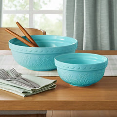 Member's Mark 2-Piece Floral Ceramic Prep and Serve Bowls
