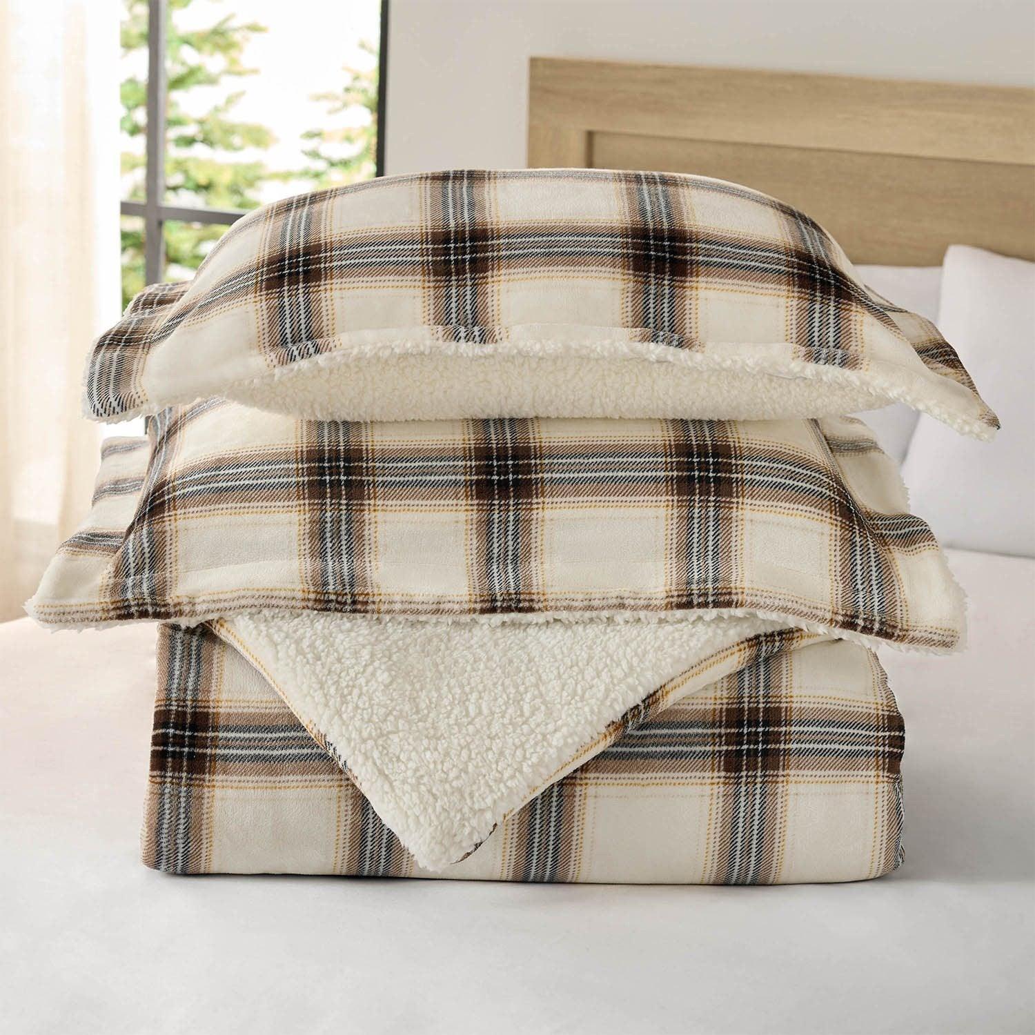 Member's Mark 3-Piece Printed Plush Comforter Sets, Assorted Sizes