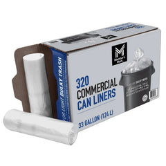 Member's Mark 33 Gallon Commercial Can Liners, 320 ct. - USA MEGA SHOP