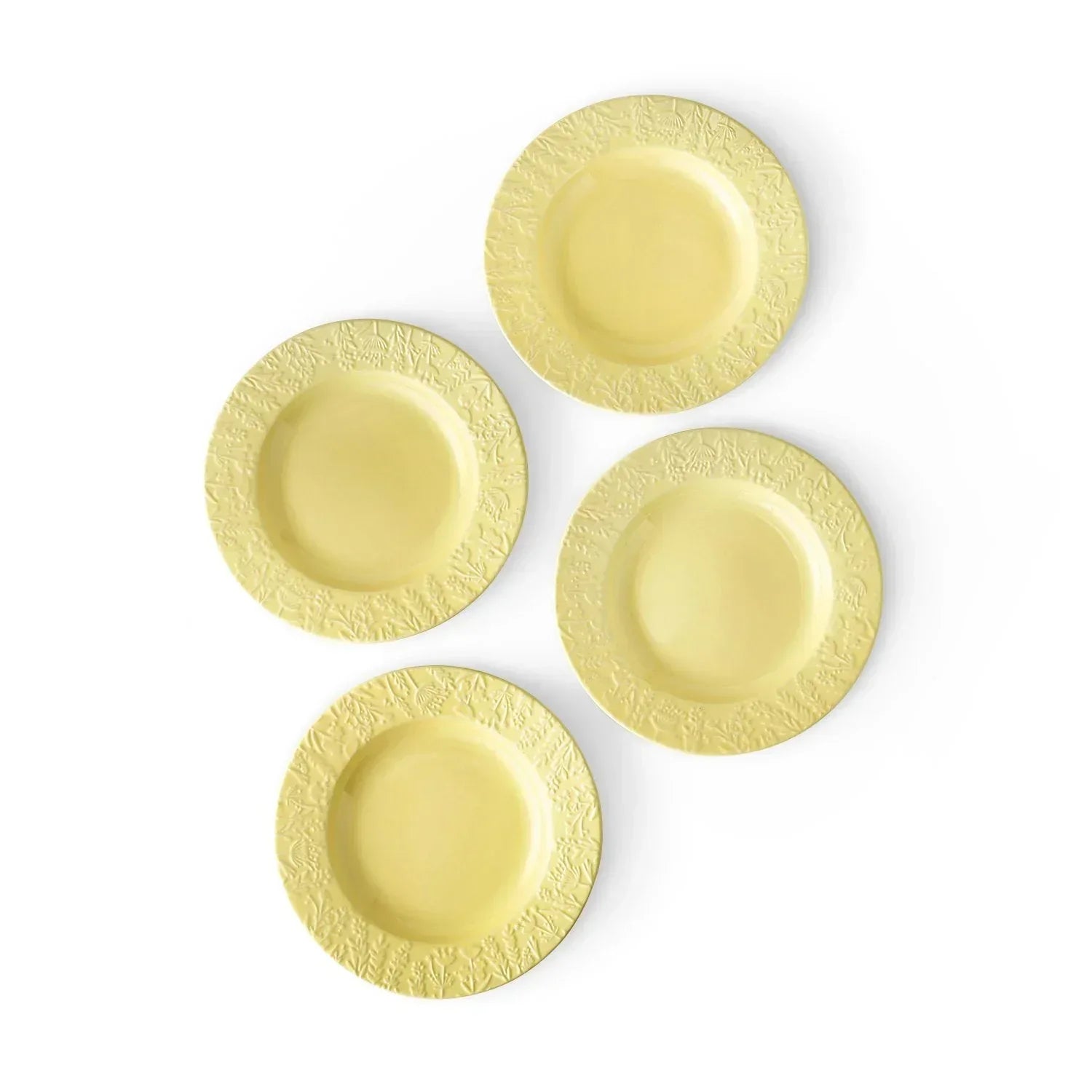 Member's Mark 4-Piece Ceramic Floral Texture Salad Plates