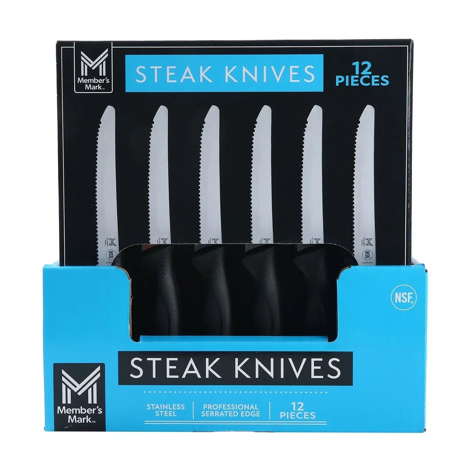 Member's Mark 8.5" Stainless Steel Steak Knives, 12 ct. - USA MEGA SHOP