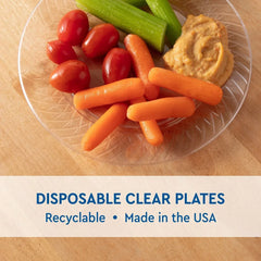 Member's Mark Clear Plastic Plates, 6.25" 90 ct. - USA MEGA SHOP