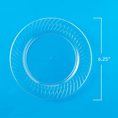 Member's Mark Clear Plastic Plates, 6.25" 90 ct. - USA MEGA SHOP