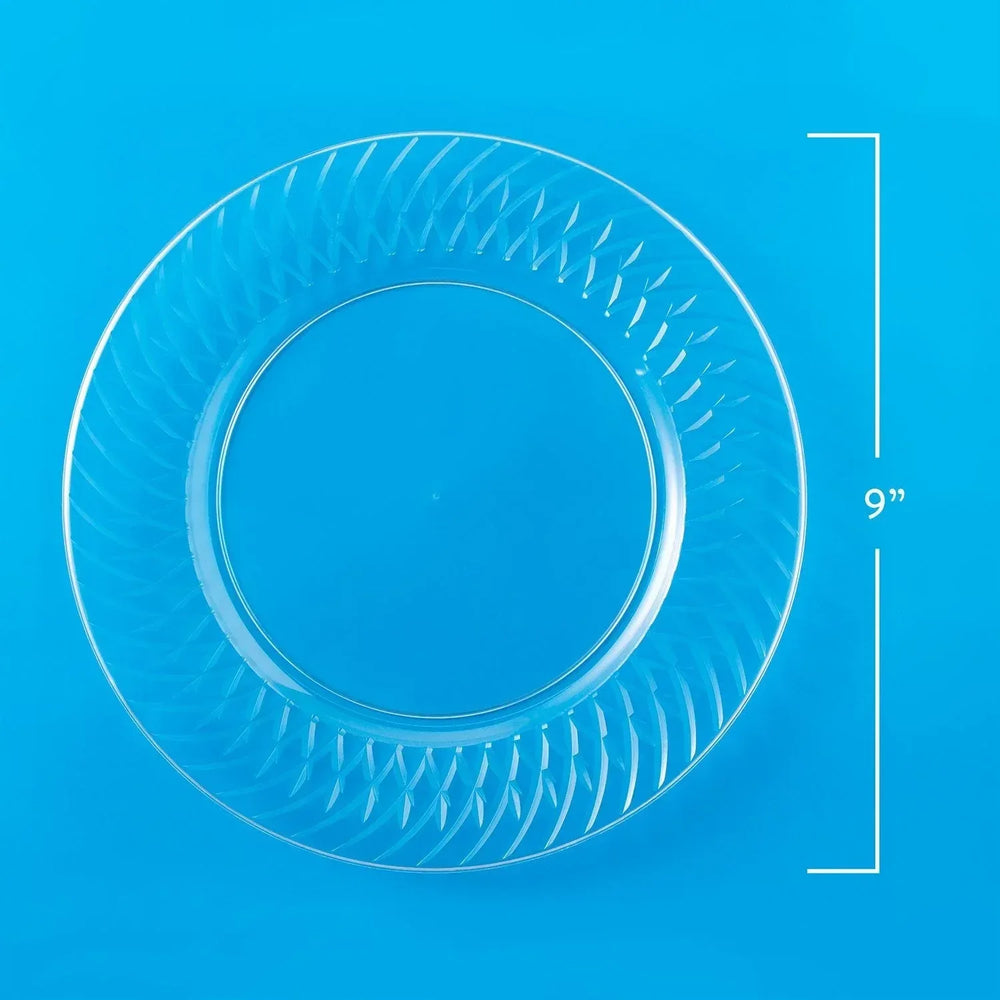 Member's Mark Clear Plastic Plates, 9" 45 ct. - USA MEGA SHOP