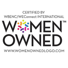Cozy throw blanket Women Owned certification logo