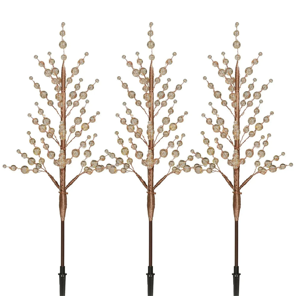 Member's Mark Crystal Bead Pathway Lights, Set of 3 - USA MEGA SHOP