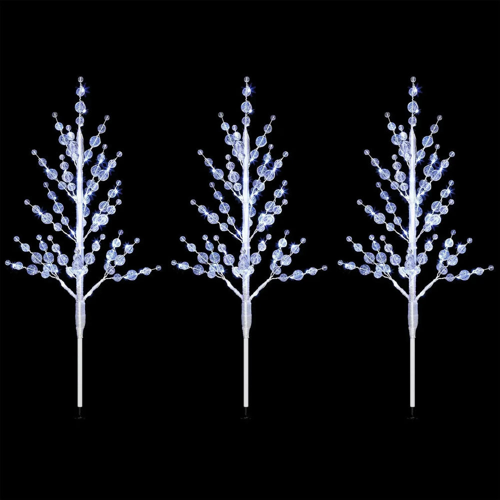 Member's Mark Crystal Bead Pathway Lights, Set of 3 - USA MEGA SHOP