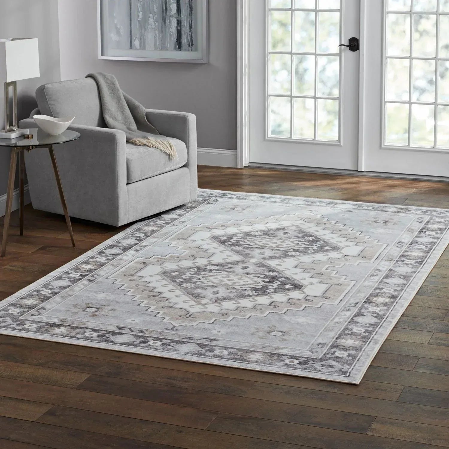 Member's Mark Everwash Washable Area Rug, 6'6"x 9'6", Assorted Colors