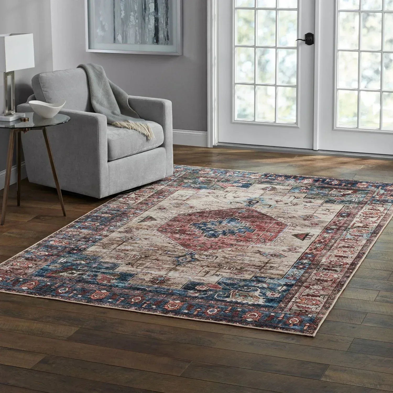 Member's Mark Everwash Washable Area Rug, 6'6"x 9'6", Assorted Colors