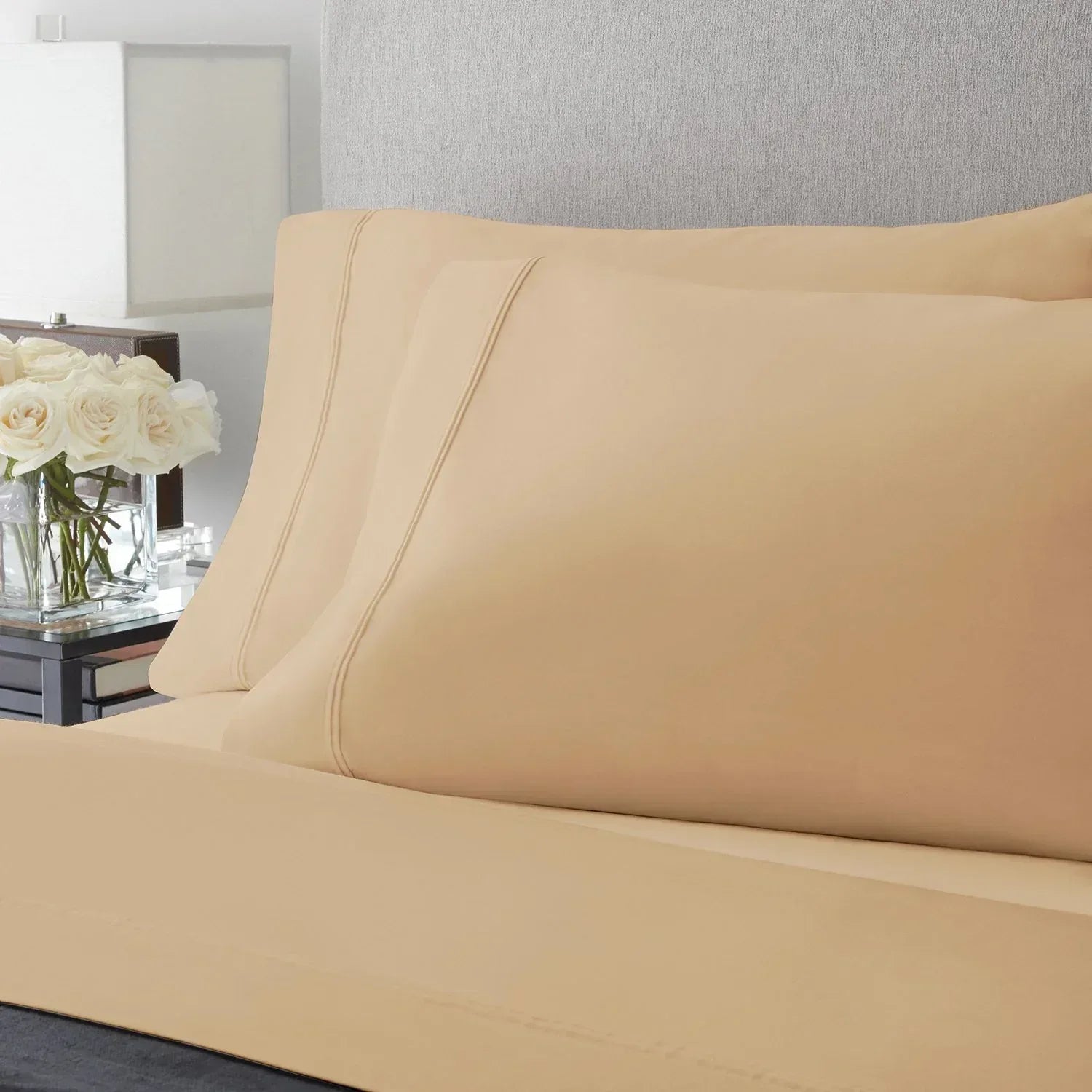 Member’s Mark Hotel Premier Collection 700-Thread-Count Solid Egyptian Cotton Sheet Set, Assorted Sizes
