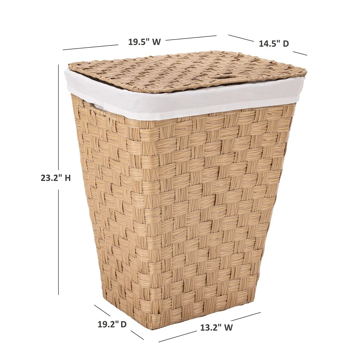 Member's Mark Laundry Hamper, 19.5â€ W x 14.5â€ D x 23.2" H - USA MEGA SHOP