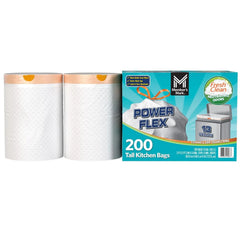 Member's Mark Power Flex 13-Gallon Tall Kitchen Trash Bags, Fresh Scent, 200 ct. - USA MEGA SHOP