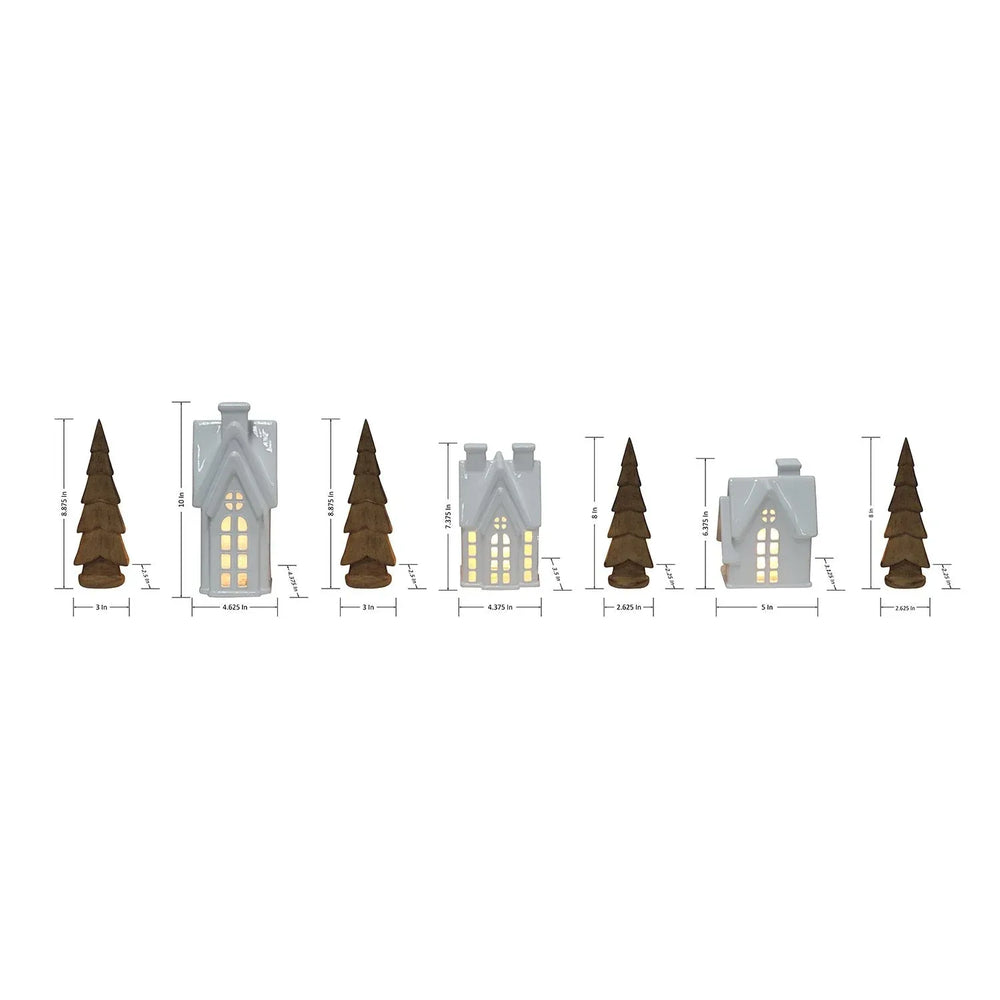 Member’s Mark Pre-Lit Holiday Village, 7pc. - USA MEGA SHOP