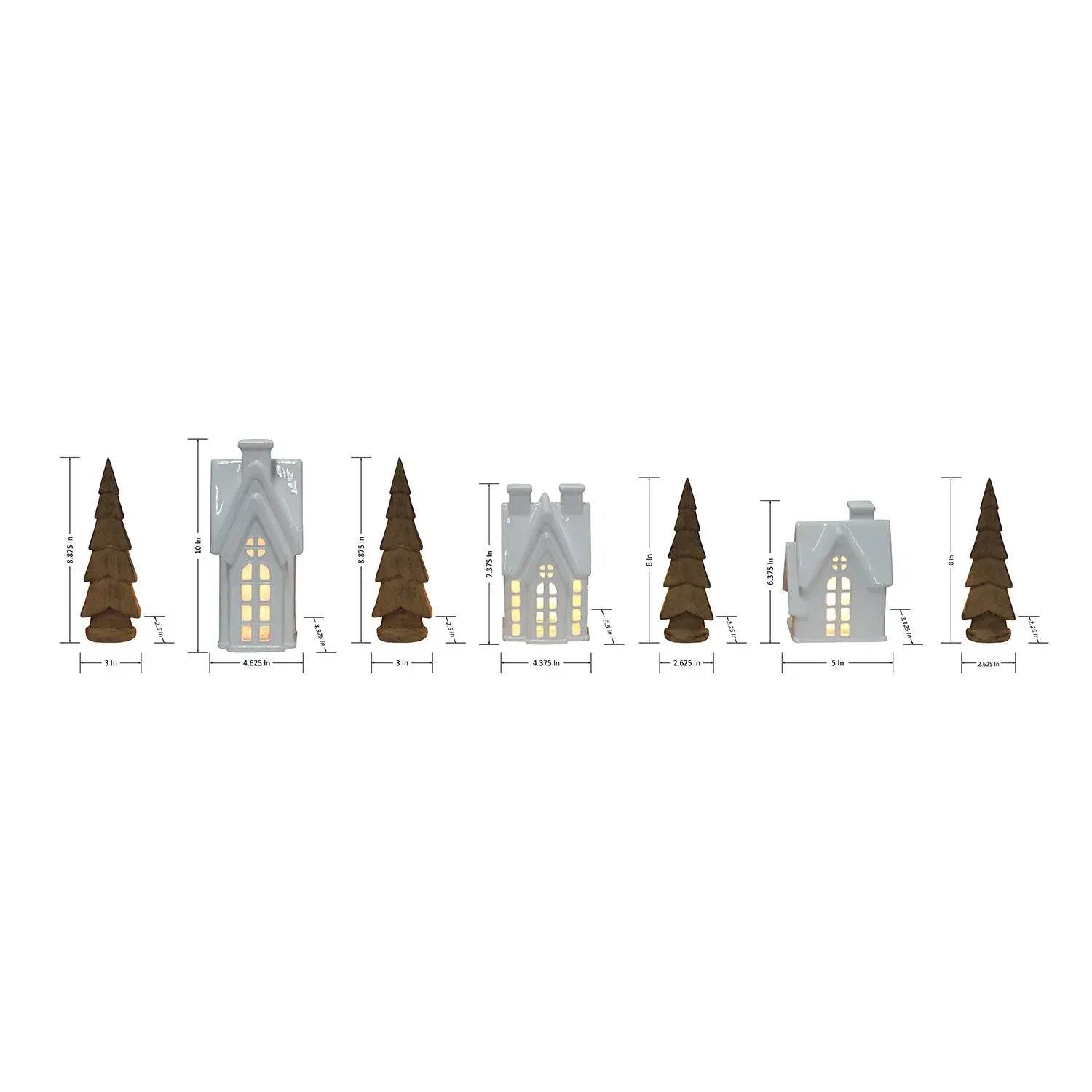Member’s Mark Pre-Lit Holiday Village, 7pc.