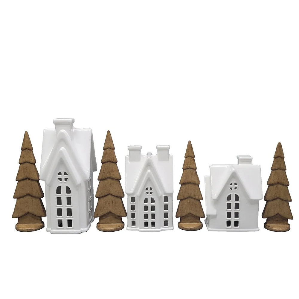 Member’s Mark Pre-Lit Holiday Village, 7pc. - USA MEGA SHOP