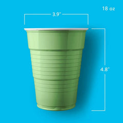 Member's Mark Premium Quality Green Cups, 18 fl. oz., 160ct.