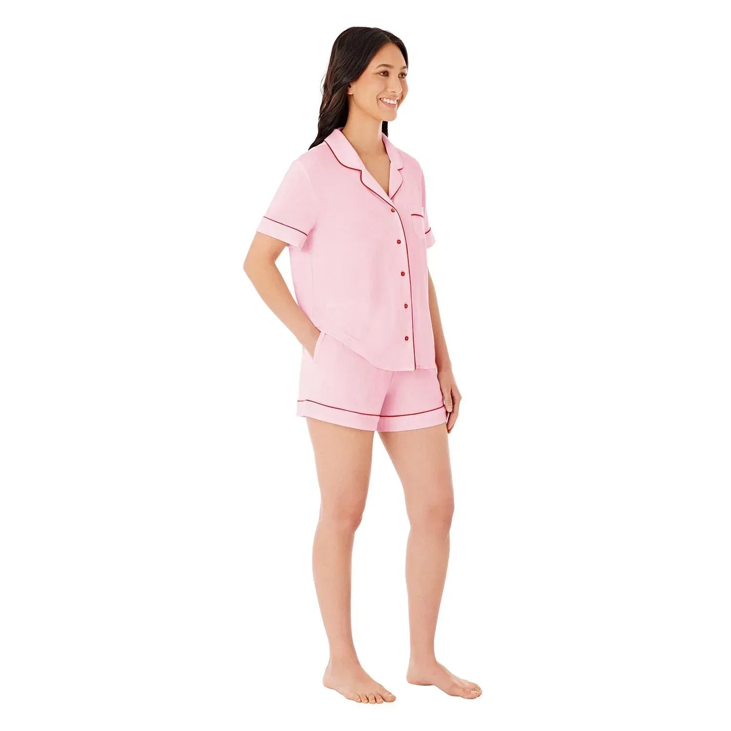 Member's Mark Women's Valentines Notch Collar Pajama Set