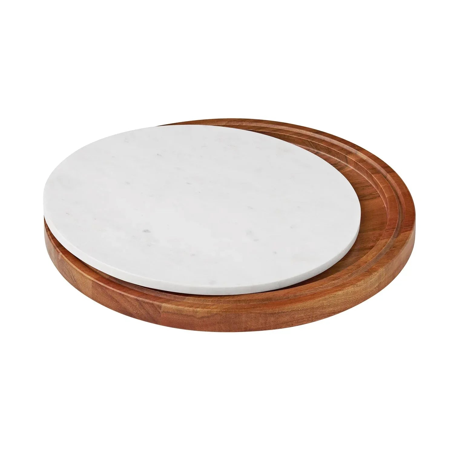 Member's Mark Wood & Marble Lazy Susan