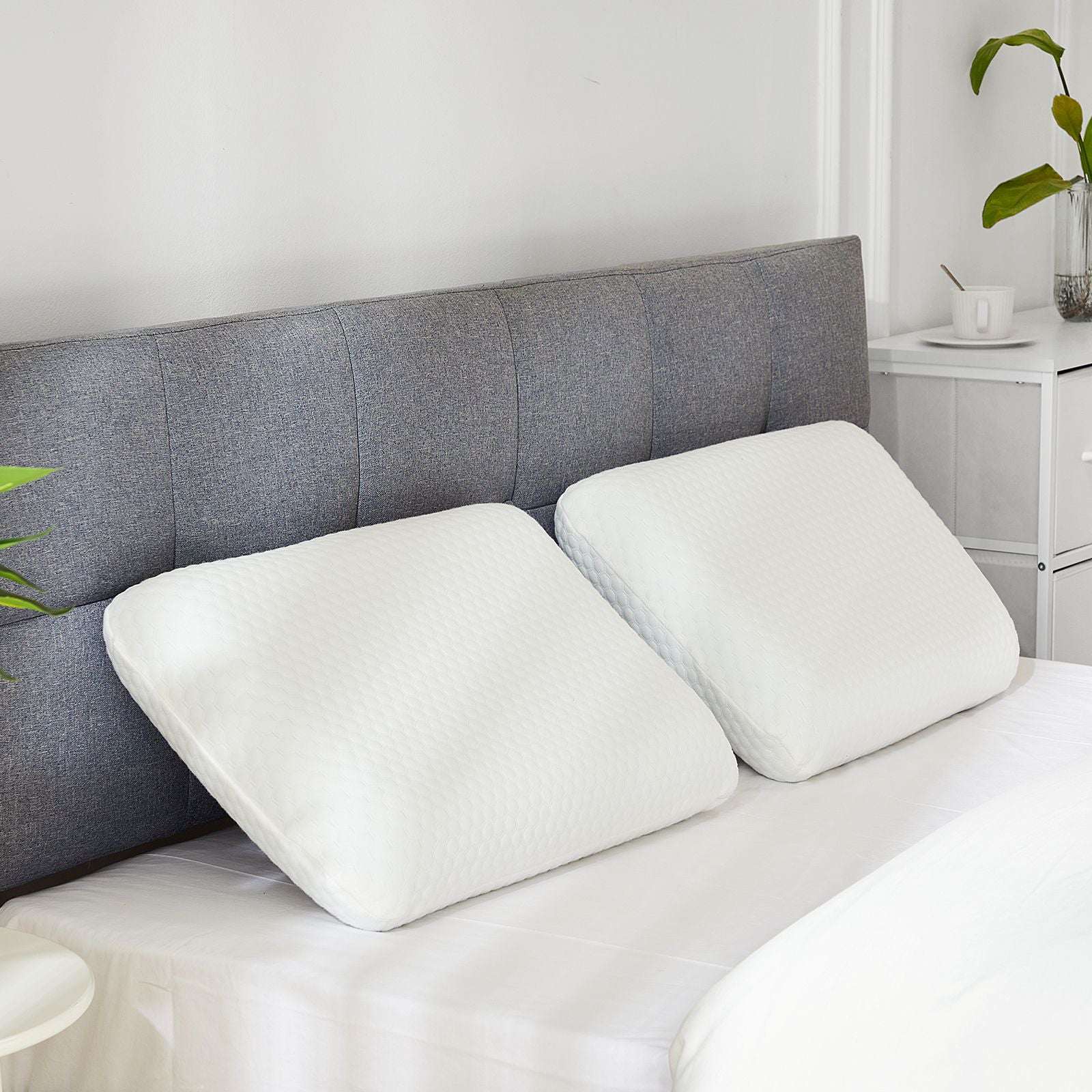 Memory Foam Pillow, Standard Size Pillows for Sleeping, Bed Pillow Soft and Comfortable, 1 Pack