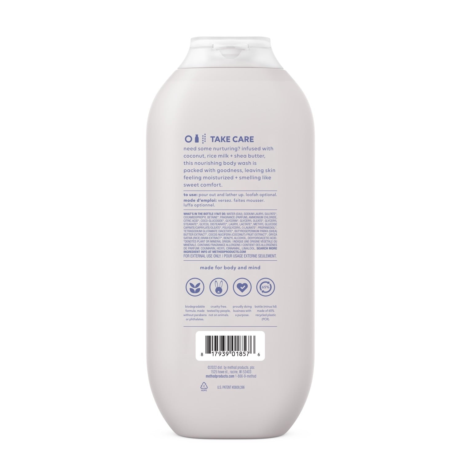 Method Body Wash, Simply Nourish, 18 fl oz