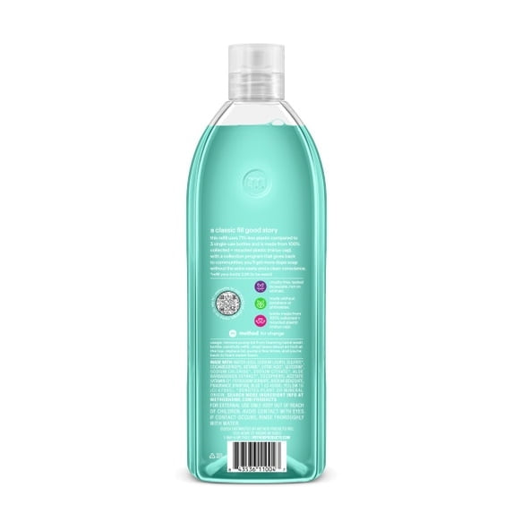 Method Foaming Hand Soap, Refill, Waterfall, 28 oz (3 PACK )