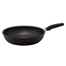 Matte black nonstick induction frying pan with long handle, 10.25 in