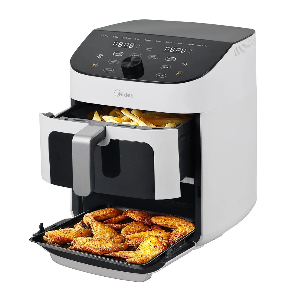 Midea 11-quart Dual Basket Air Fryer Oven - USA MEGA SHOP