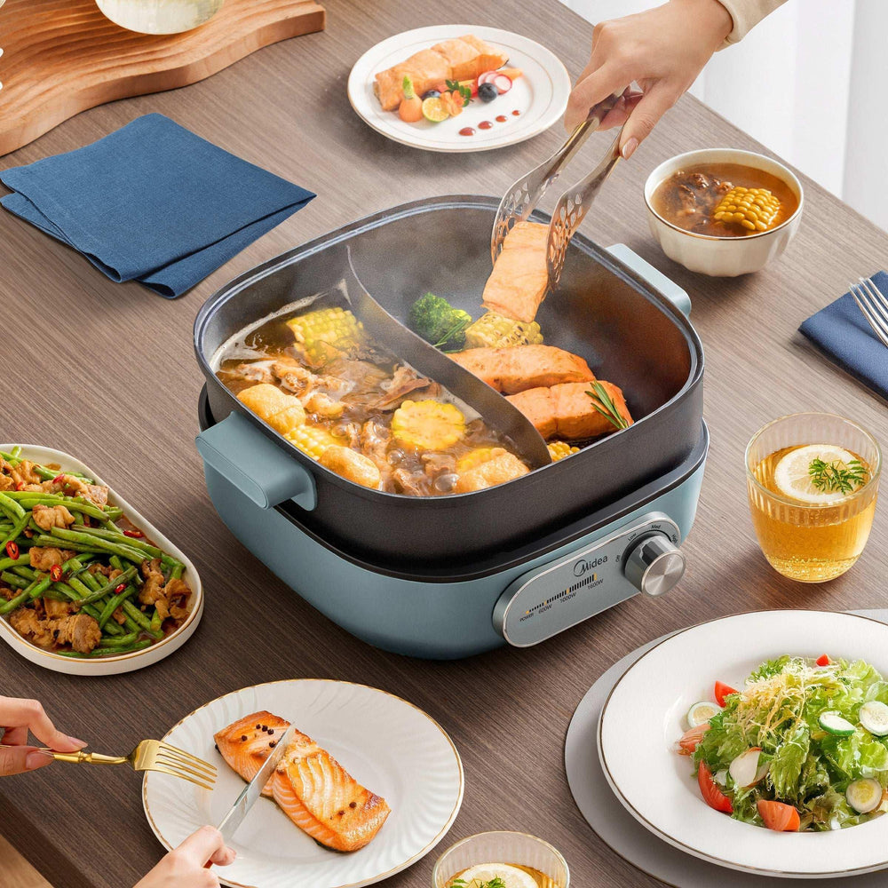 Midea HeatXpress Dual-Zone Electric Hot Pot - USA MEGA SHOP