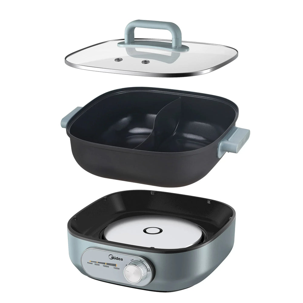 Midea HeatXpress Dual-Zone Electric Hot Pot - USA MEGA SHOP