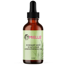 Mielle rosemary mint scalp and hair strengthening oil bottle, 2 oz
